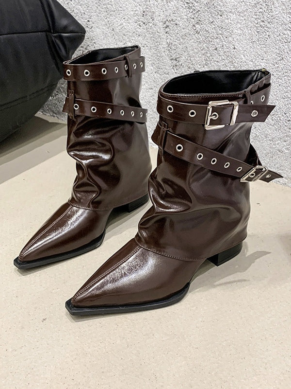 Livia | Modische Stiefeletten mit Schnallen