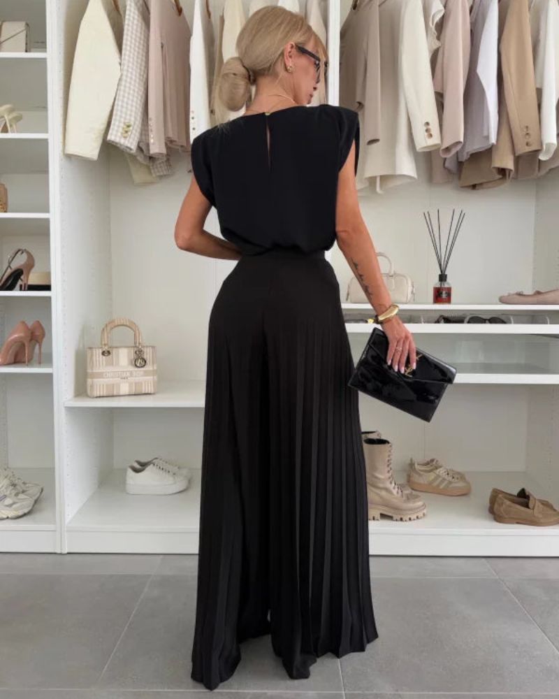 Alina | Elegantes Plissee-Zweiteiler-Set