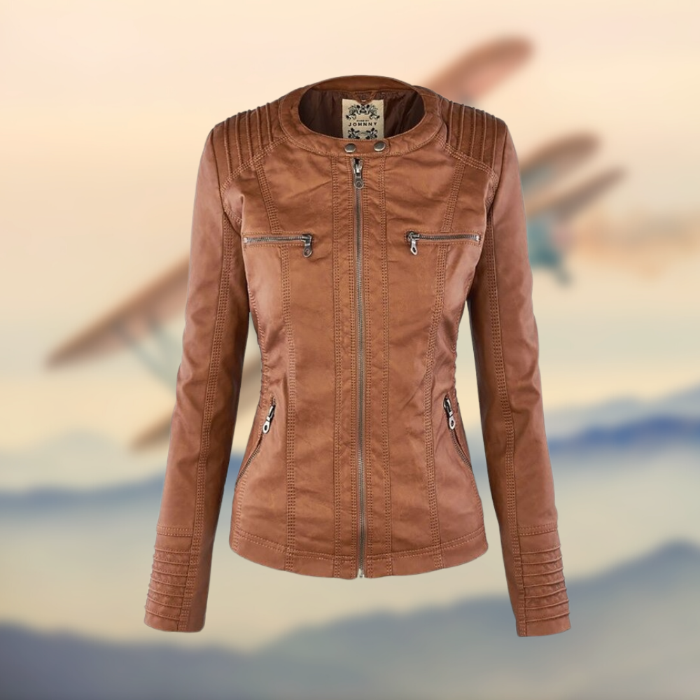 Sophie | Stylische Bikerjacke mit Kapuze - BXRLIN