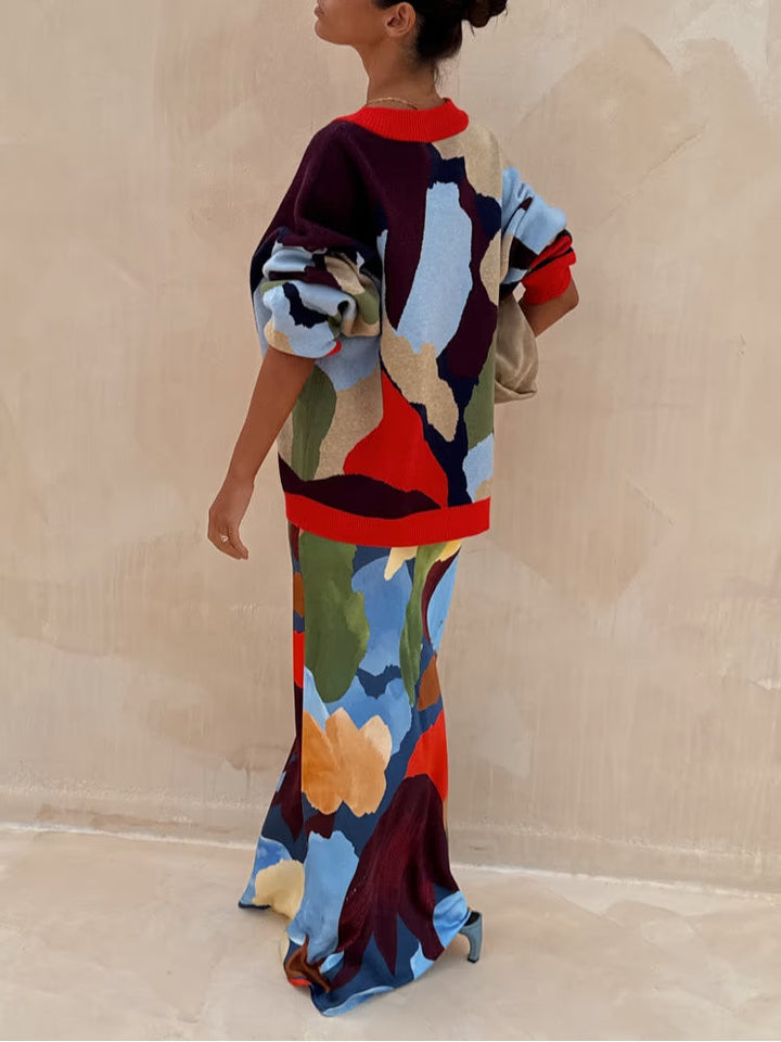 Marina | Gemusterter Cardigan