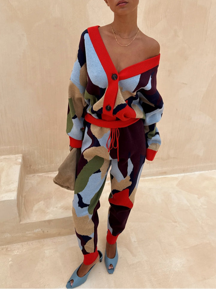 Marina | Gemusterter Cardigan