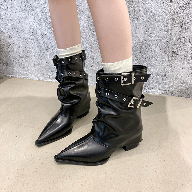 Livia | Modische Stiefeletten mit Schnallen