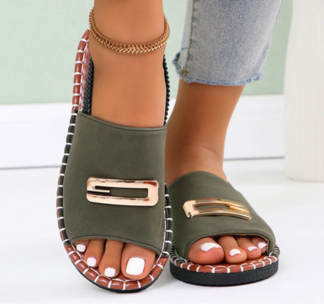 Clara | Bequeme Sommerschuhe mit Metallelement