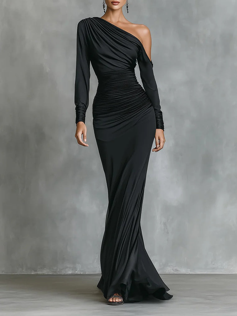 Selene | One-Shoulder Abendkleid