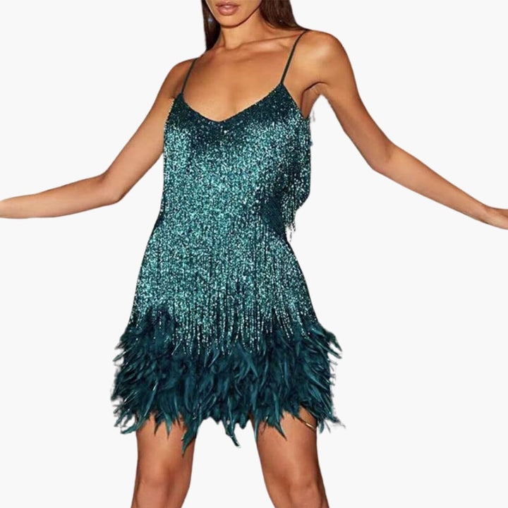 Serena | Glamouröses Fransen-Minikleid