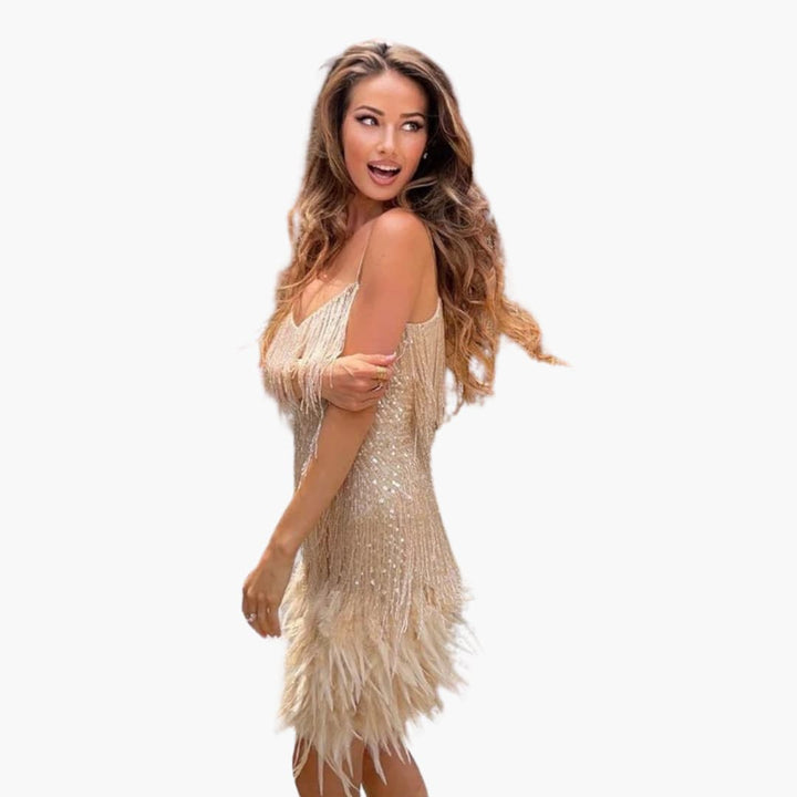 Serena | Glamouröses Fransen-Minikleid