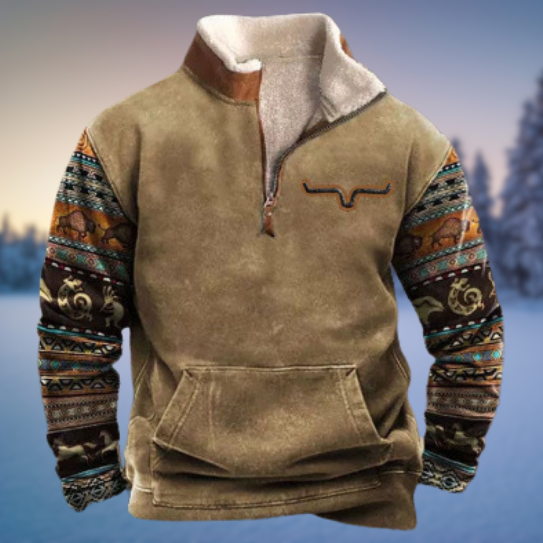 Falk | Rustikaler Fleece-Pullover - BXRLIN