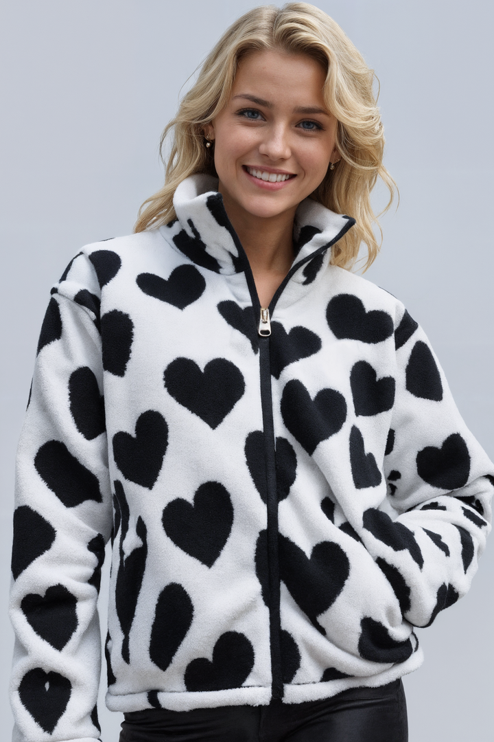 Liora | Herzmuster Damen Fleecejacke