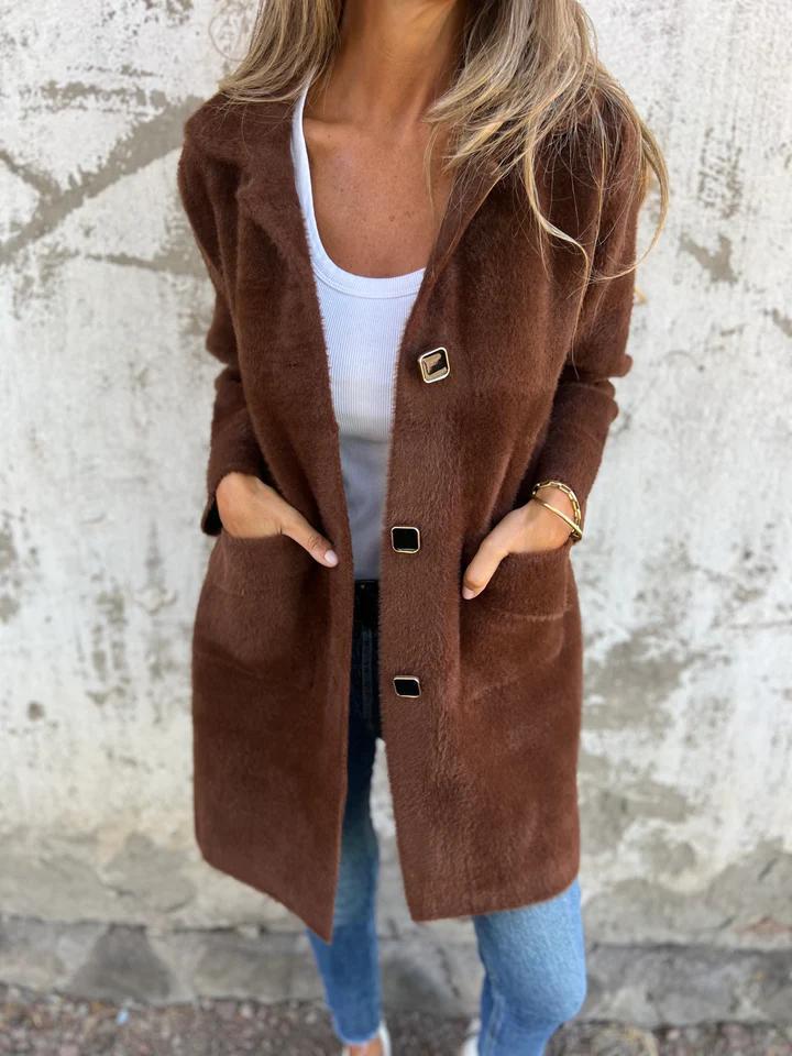 Marce | Eleganter, Grober Mantel - BXRLIN