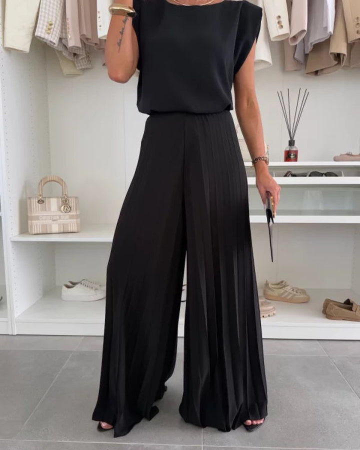 Alina | Elegantes Plissee-Zweiteiler-Set