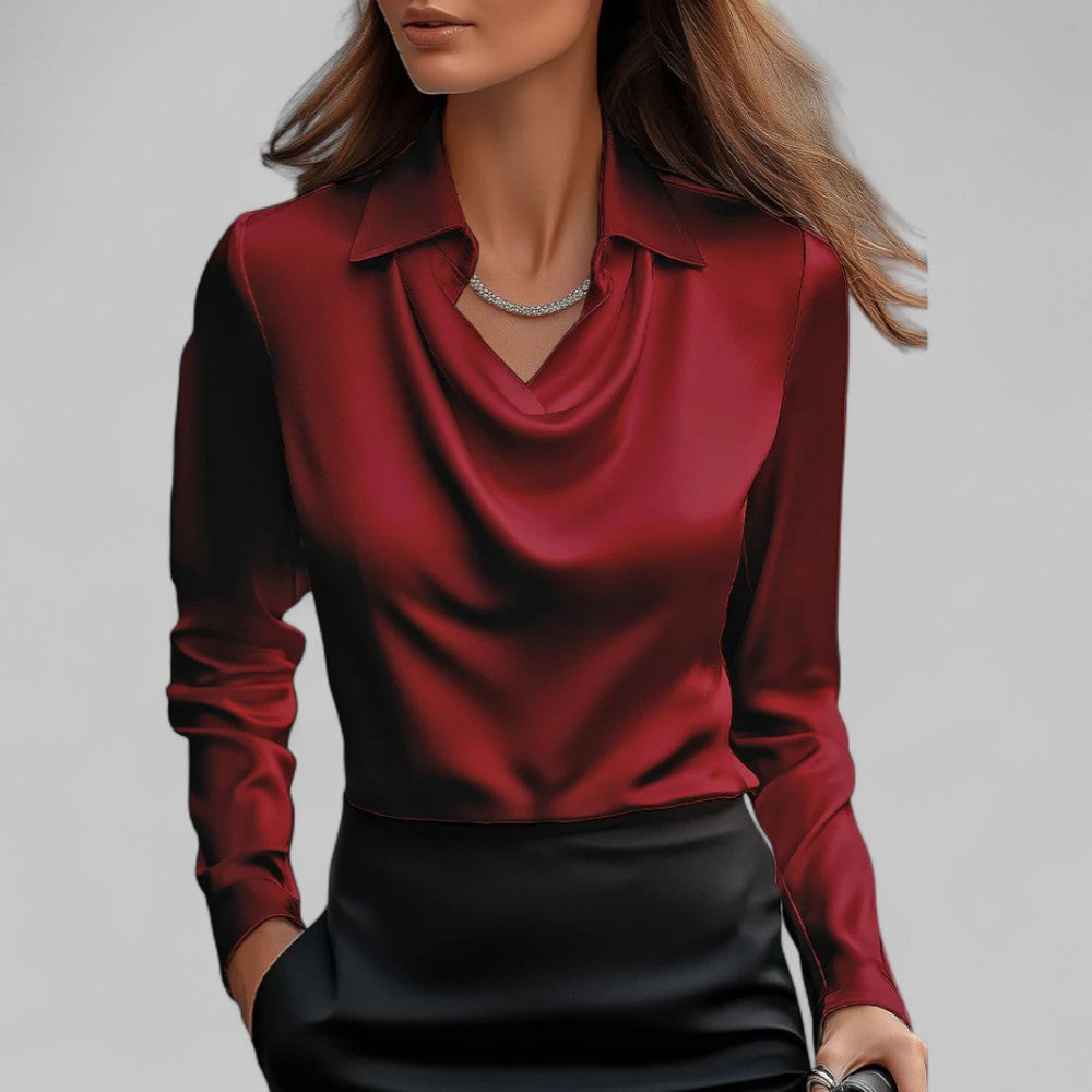 Elira | Elegante Bluse mit fließendem Ausschnitt