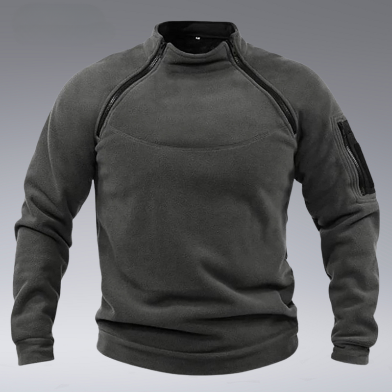 Levan | Herren-Pullover-Sweatshirt mit Reißverschluss