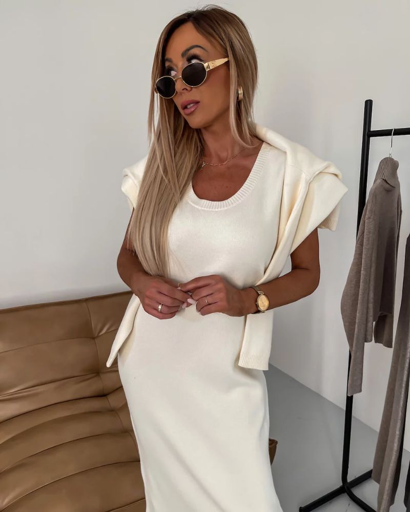 Arielle | Zweiteiliges Strickset mit Rollkragen