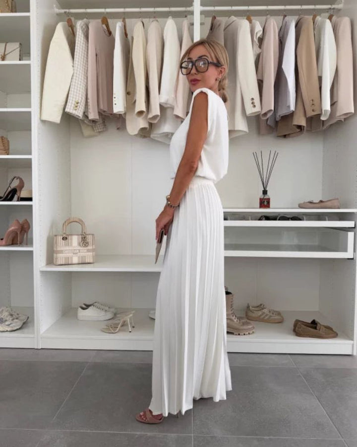 Alina | Elegantes Plissee-Zweiteiler-Set