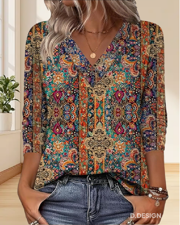 Elowen | Boho Damenbluse Für Alltag