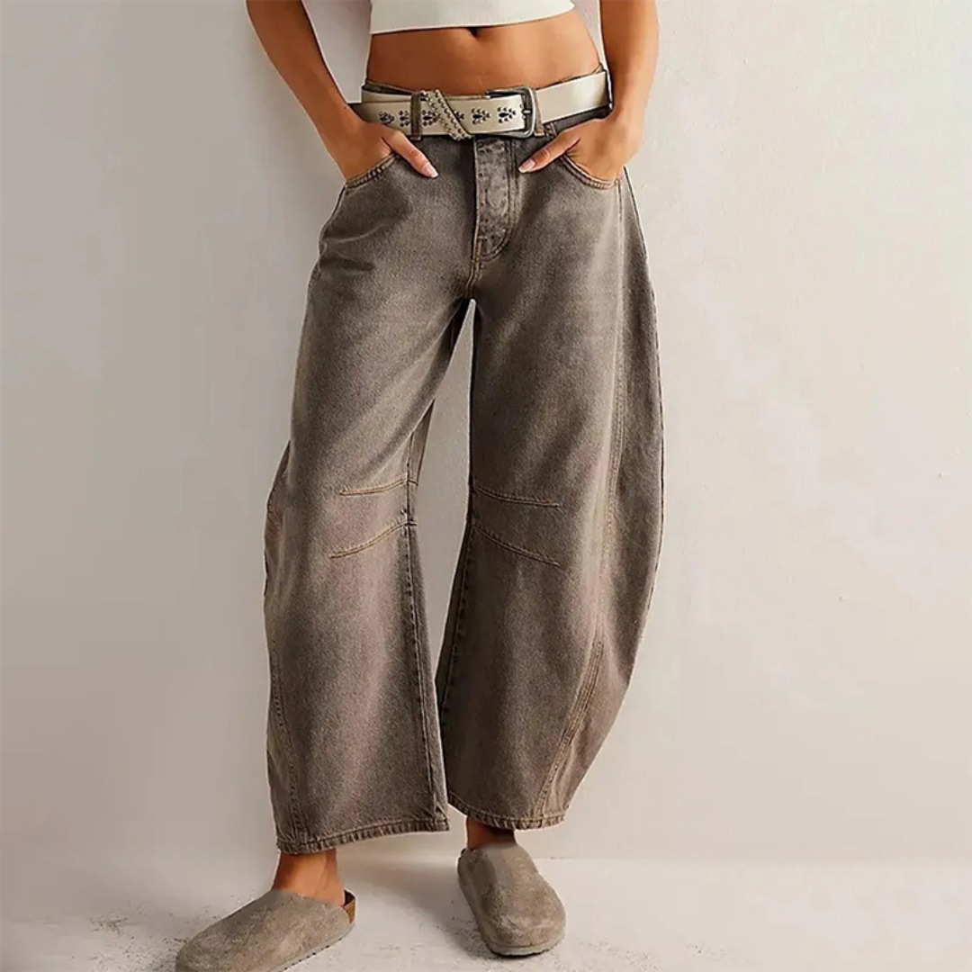 Solenne | Weitgeschnittene Damen-Casualhose