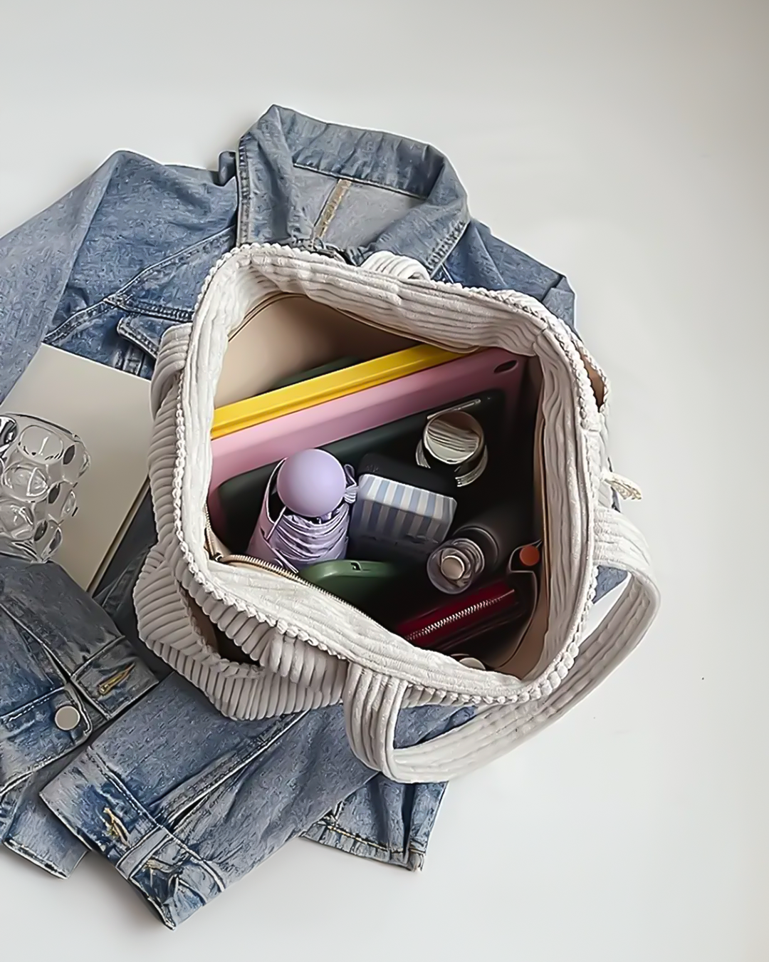 Tillie | Stilvolle Gerippte Tasche - BXRLIN