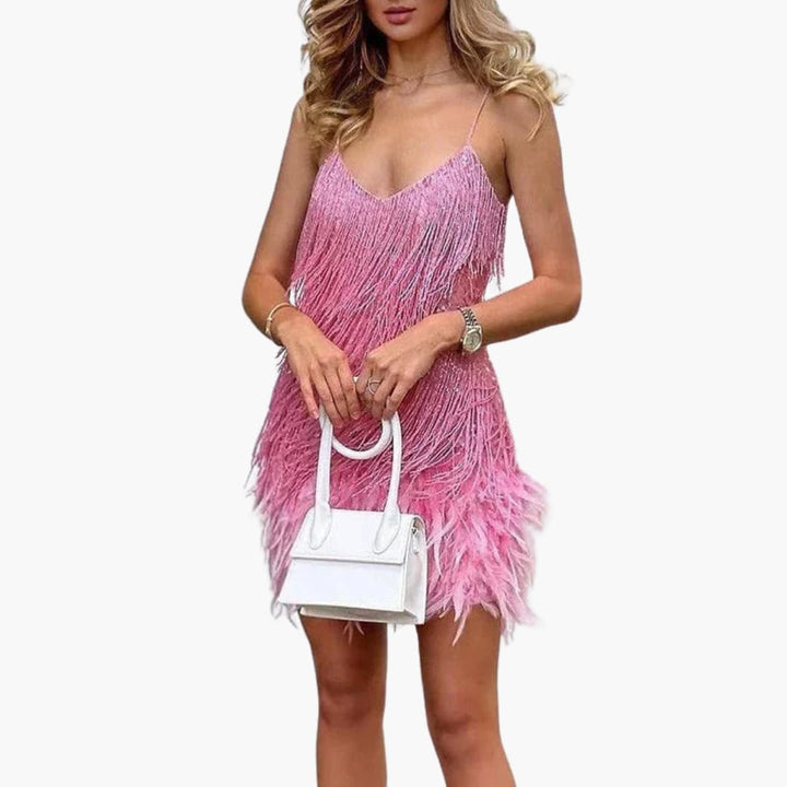 Serena | Glamouröses Fransen-Minikleid