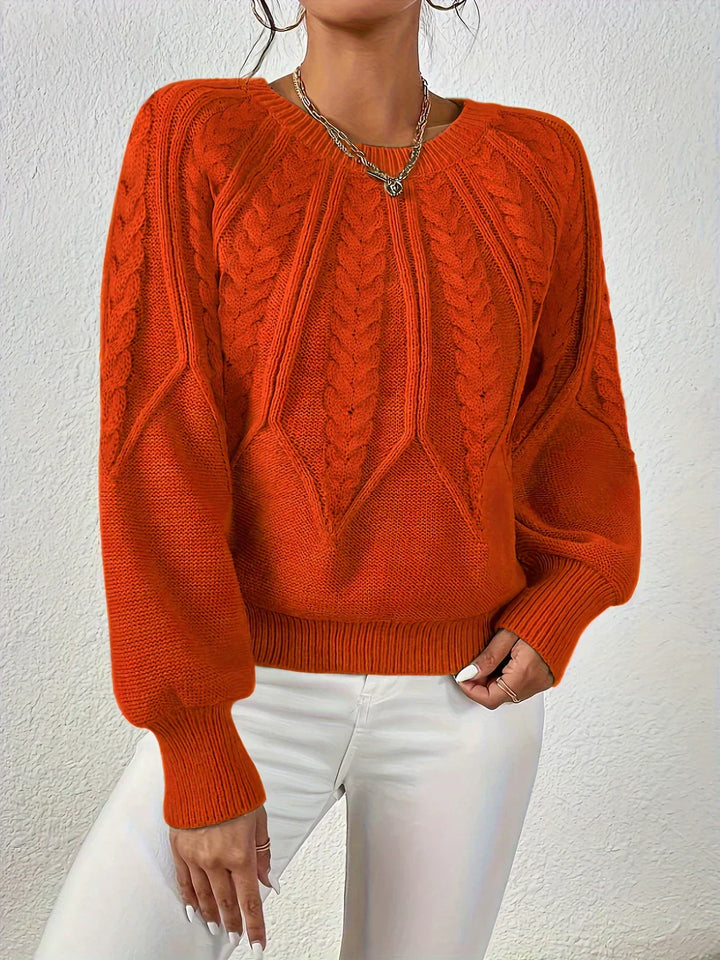 Marivelle | Damen-Strickpullover mit Zopfmuster