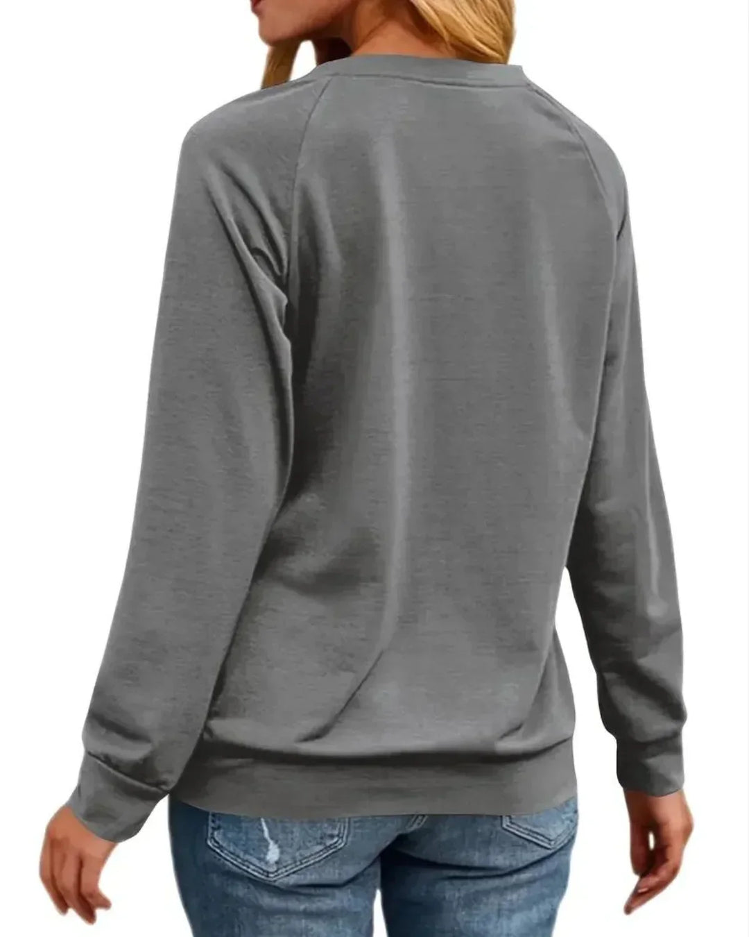 Mirella | Bunter Damen-Weihnachtspullover mit Rentiermotiv