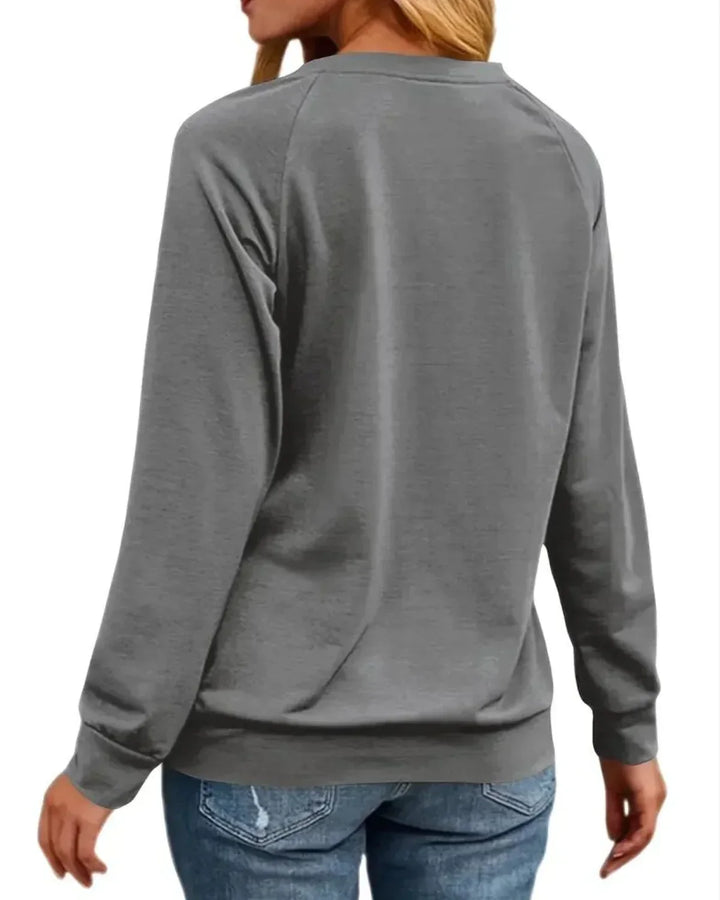 Mirella | Bunter Damen-Weihnachtspullover mit Rentiermotiv