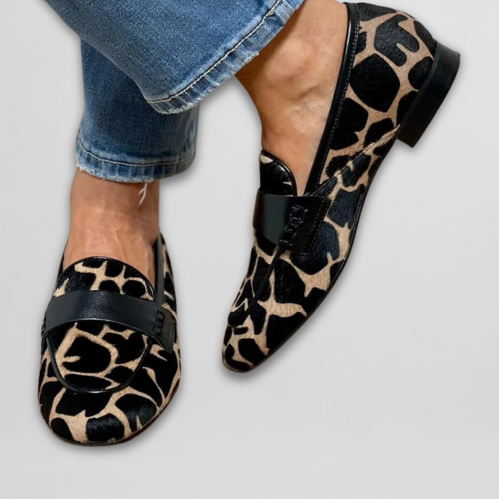 Noelia | Loafer-Schuhe mit Animal-Print