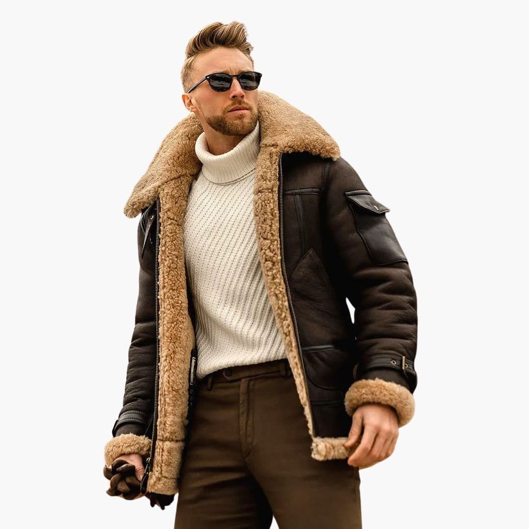 Levano | Herren Aviator Winterjacke mit moderner Wärme