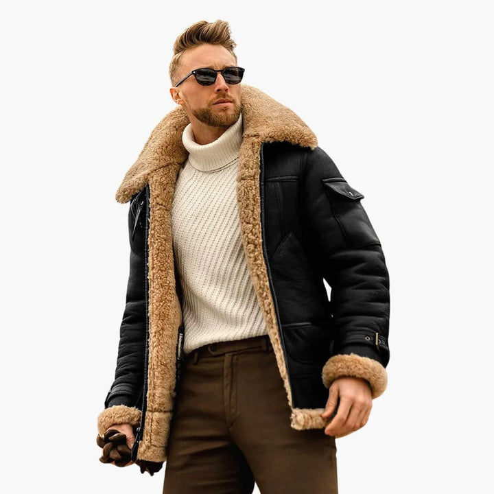 Levano | Herren Aviator Winterjacke mit moderner Wärme