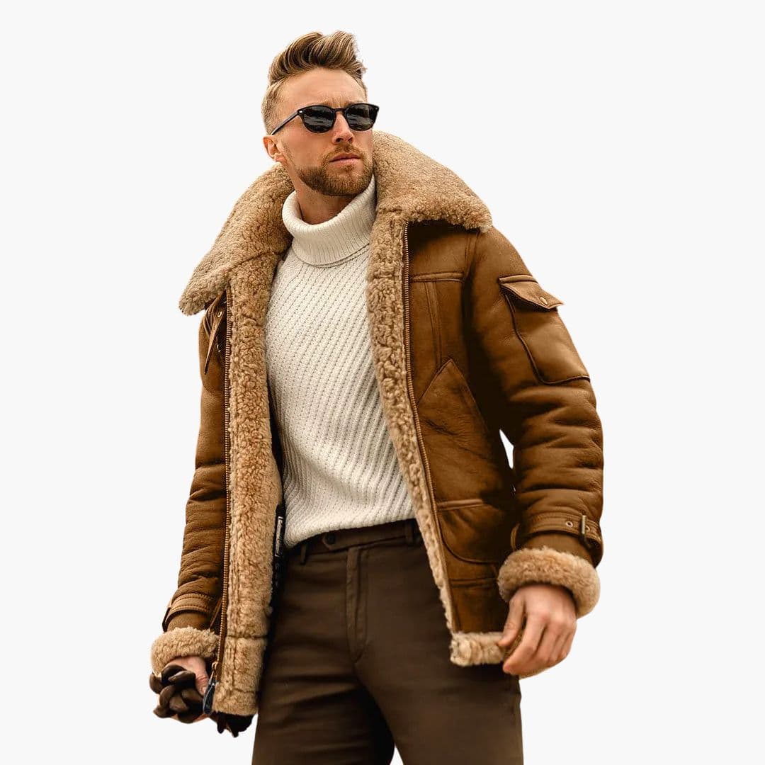 Levano | Herren Aviator Winterjacke mit moderner Wärme