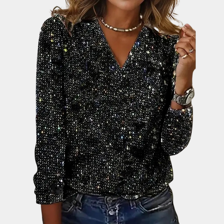 Phara | Glitzer Top Für Damen