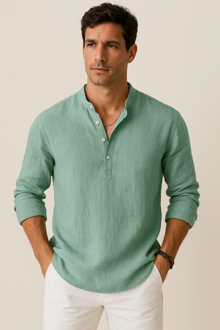 Milan | Freizeitshirt mit Stehkragen