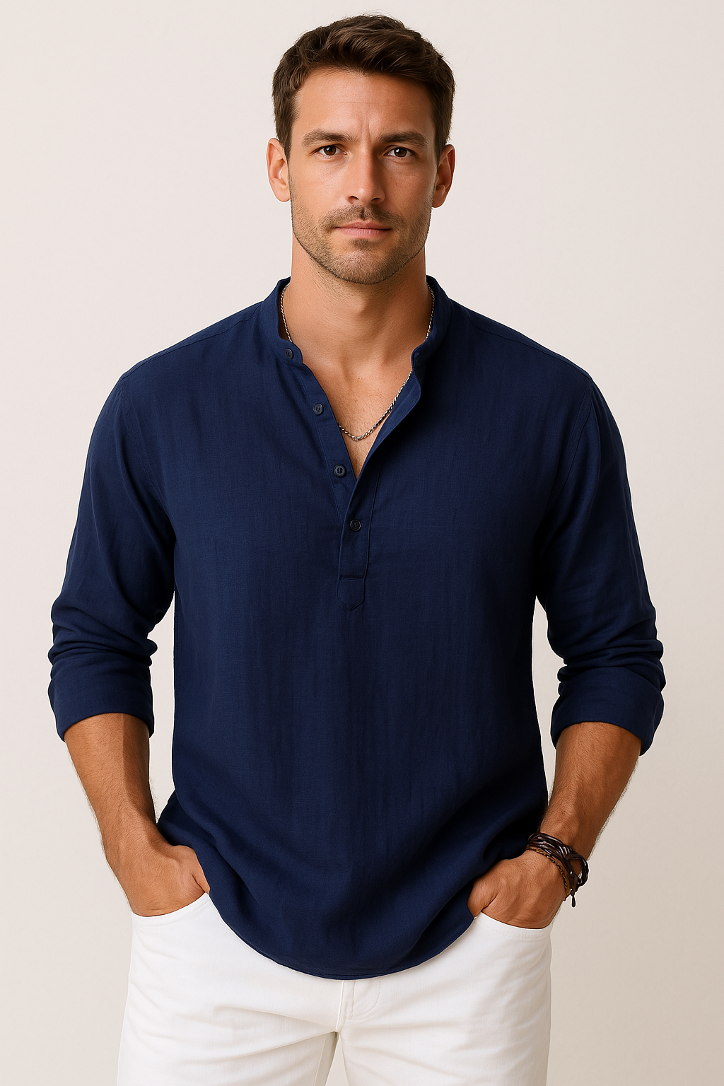 Henrik | Moderner Freizeit-Henley für jeden Anlass