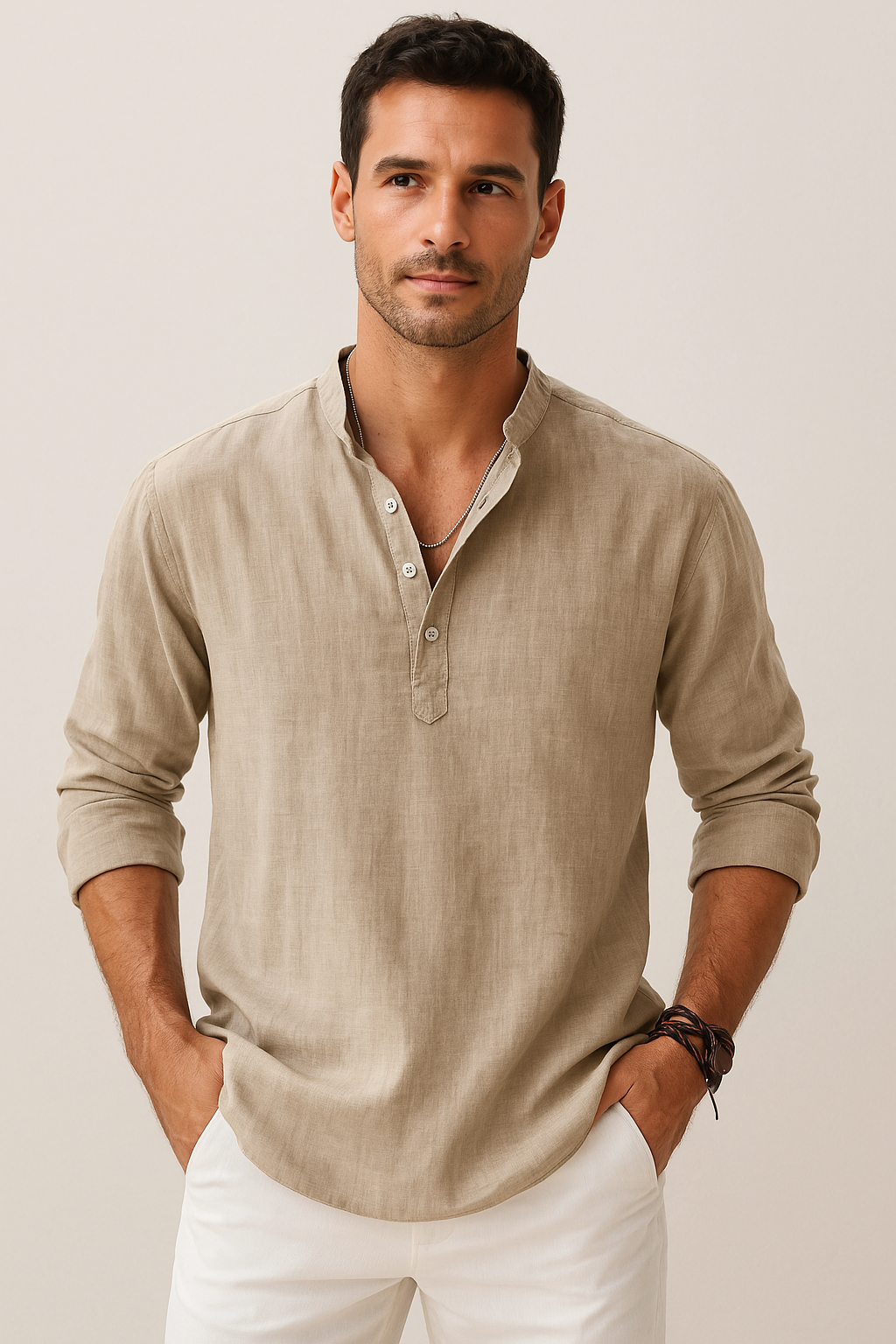 Milan | Freizeitshirt mit Stehkragen