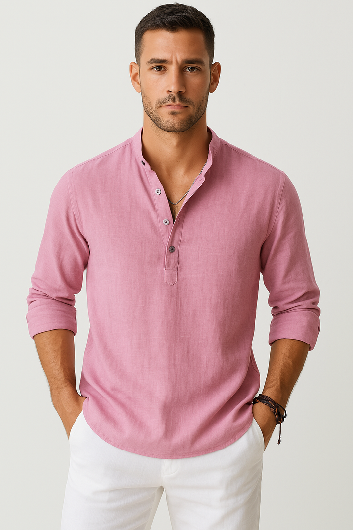 Milan | Freizeitshirt mit Stehkragen