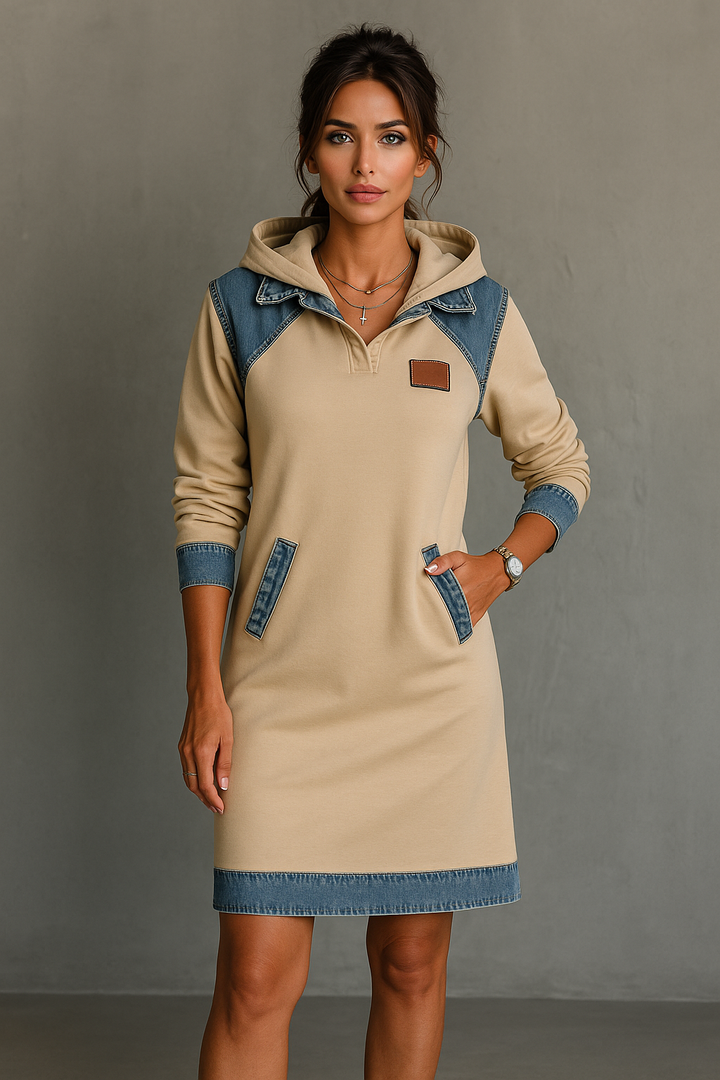 Nerina | Damen Hoodie Kleid