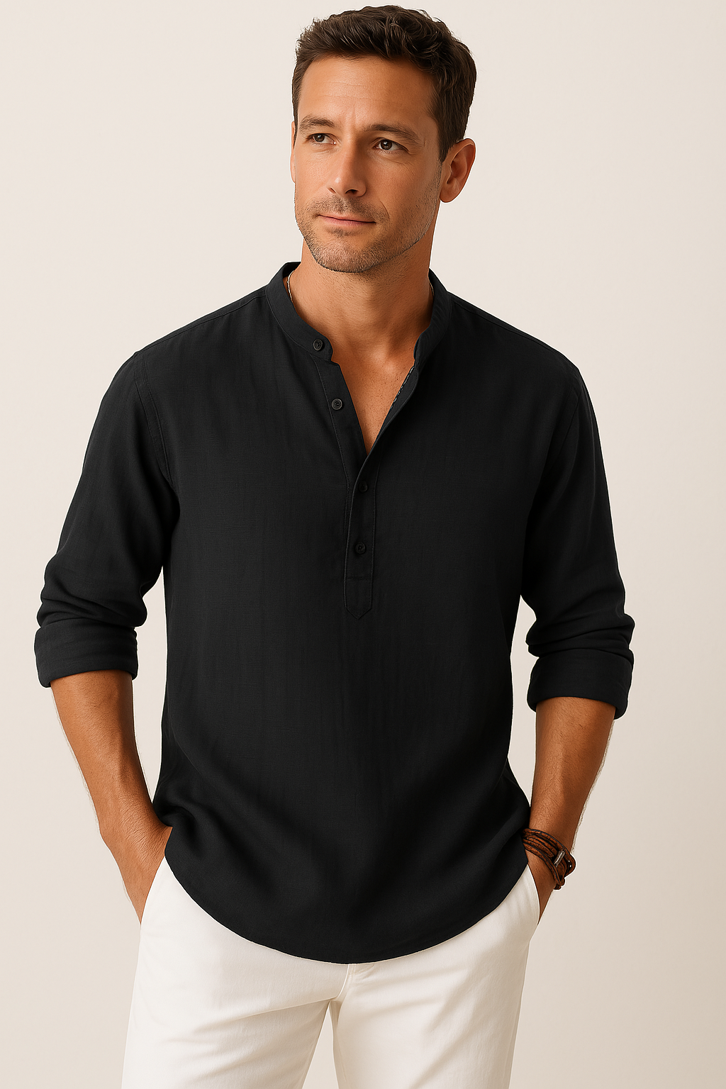 Henrik | Moderner Freizeit-Henley für jeden Anlass