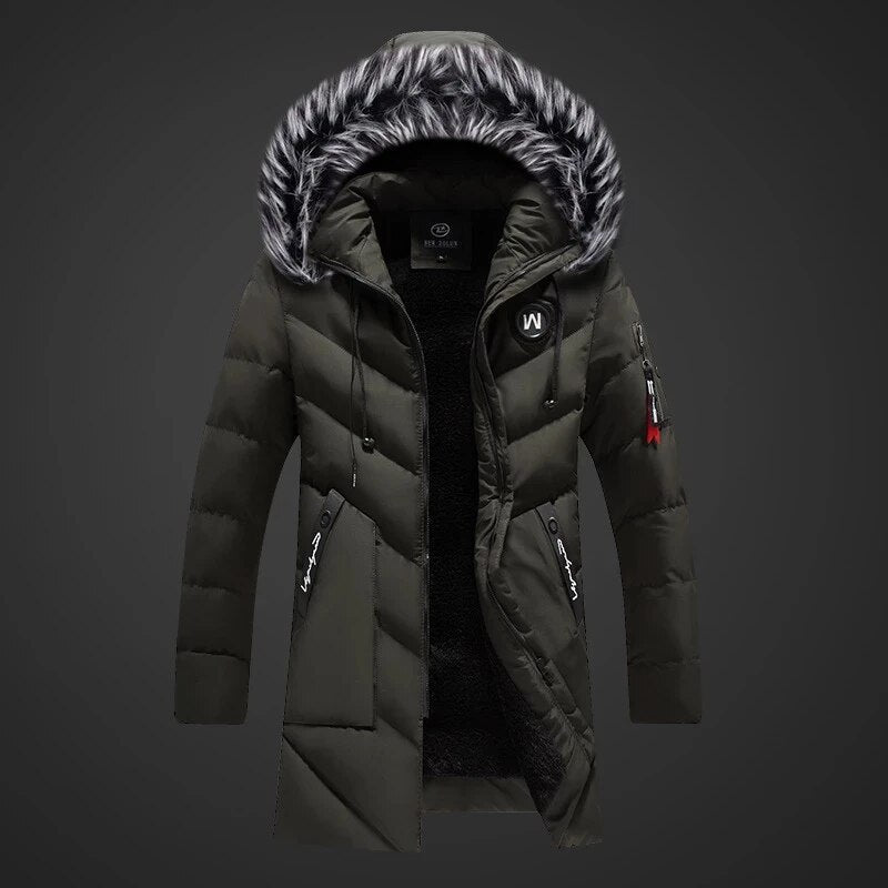 Victor | Eleganter Winterparka mit Kapuze für Herren