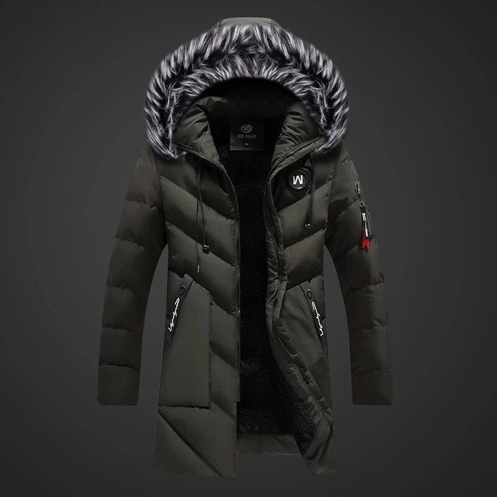Victor | Eleganter Winterparka mit Kapuze für Herren