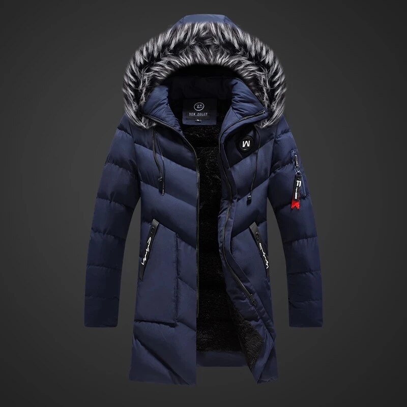 Victor | Eleganter Winterparka mit Kapuze für Herren