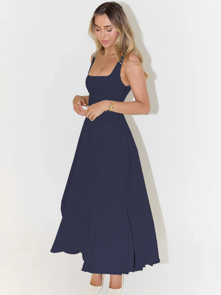 Amara | Elegantes Midi-Kleid mit Trägern