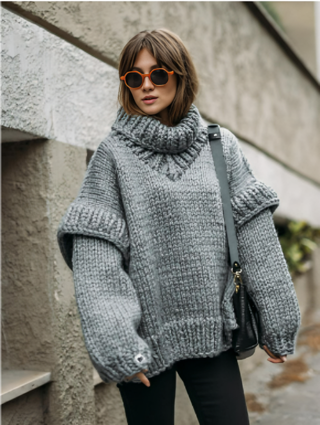 Livianne | Oversize Damen-Strickpullover