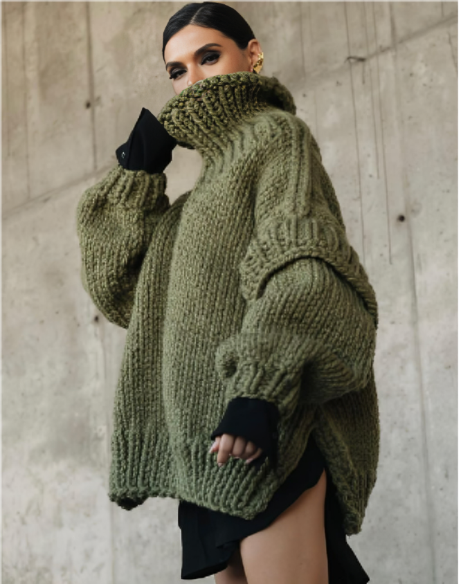 Livianne | Oversize Damen-Strickpullover