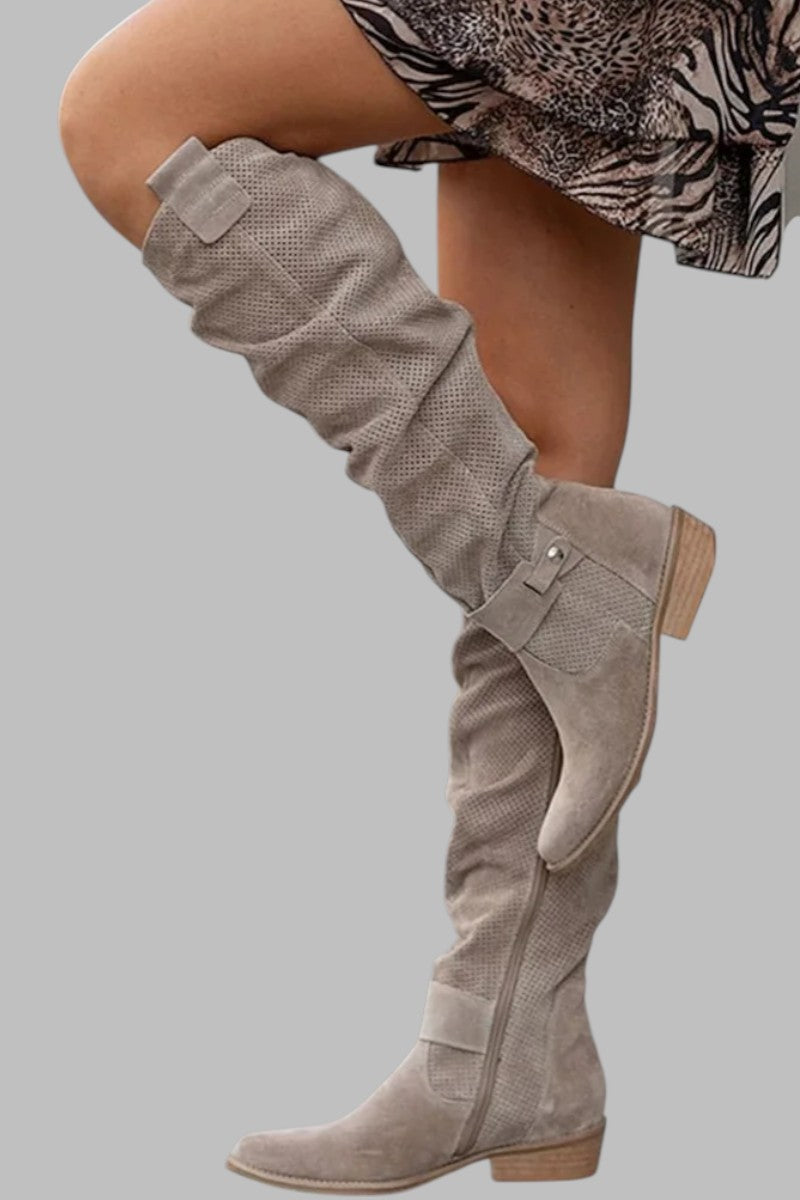 Rivani | Elegante kniehohe Stiefel - BXRLIN