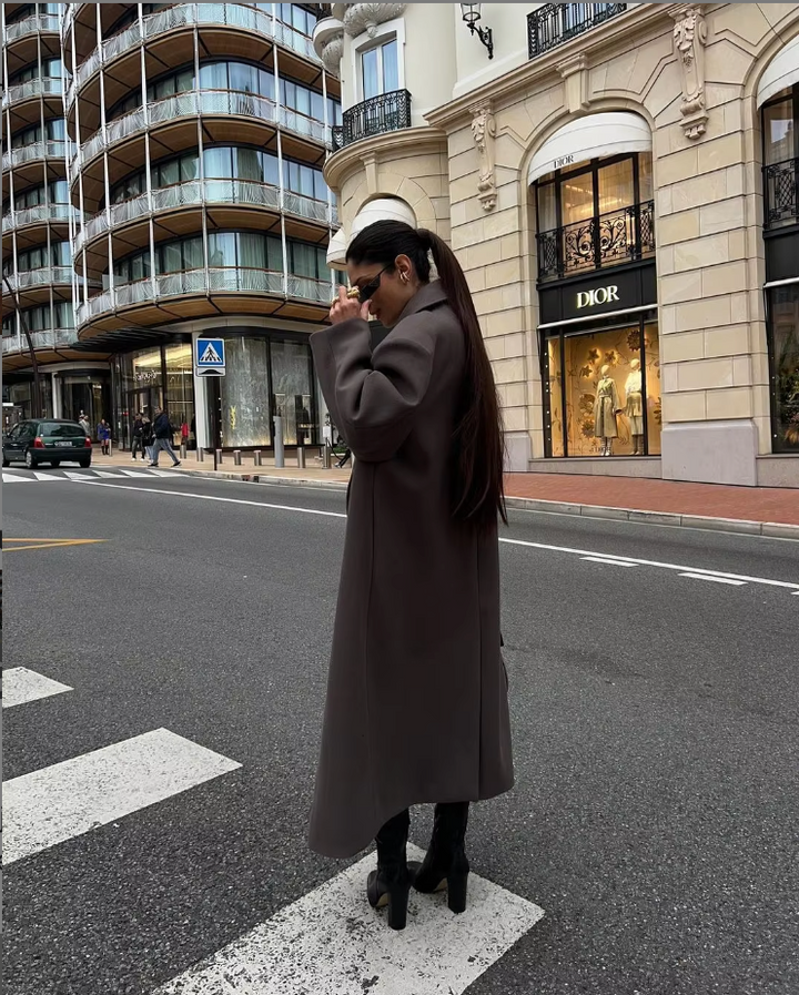Marveille | Langer Trenchcoat im modernen Oversize-Look