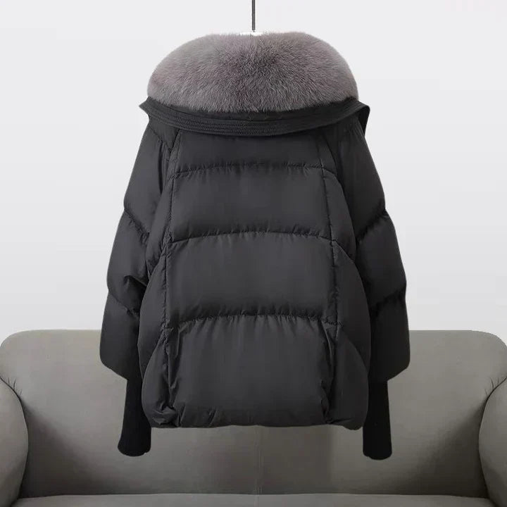 Johanna | Flauschige Daunenjacke mit Pelzkragen - BXRLIN