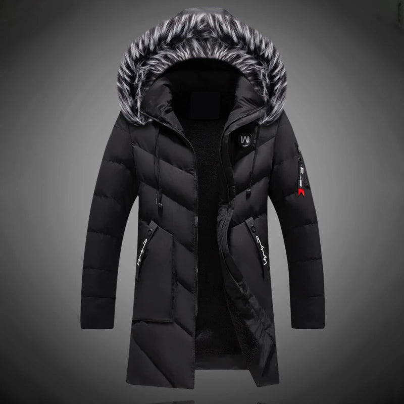 Victor | Eleganter Winterparka mit Kapuze für Herren
