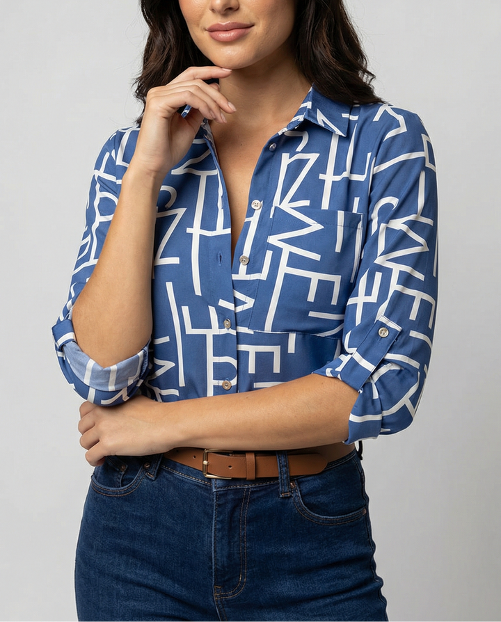 Helena | Bluse mit Umlegekragen