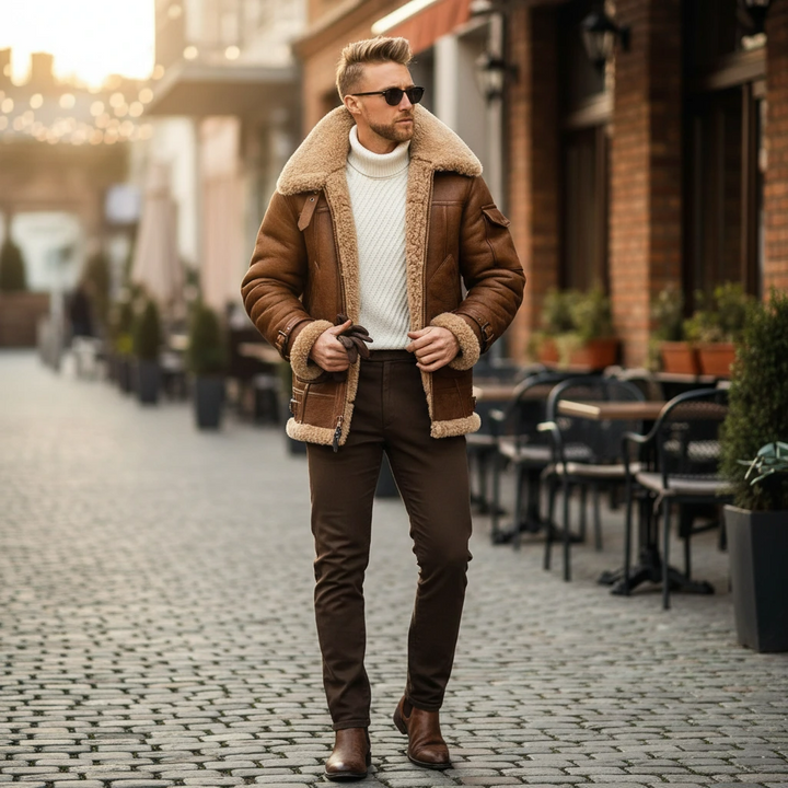 Levano | Herren Aviator Winterjacke mit moderner Wärme