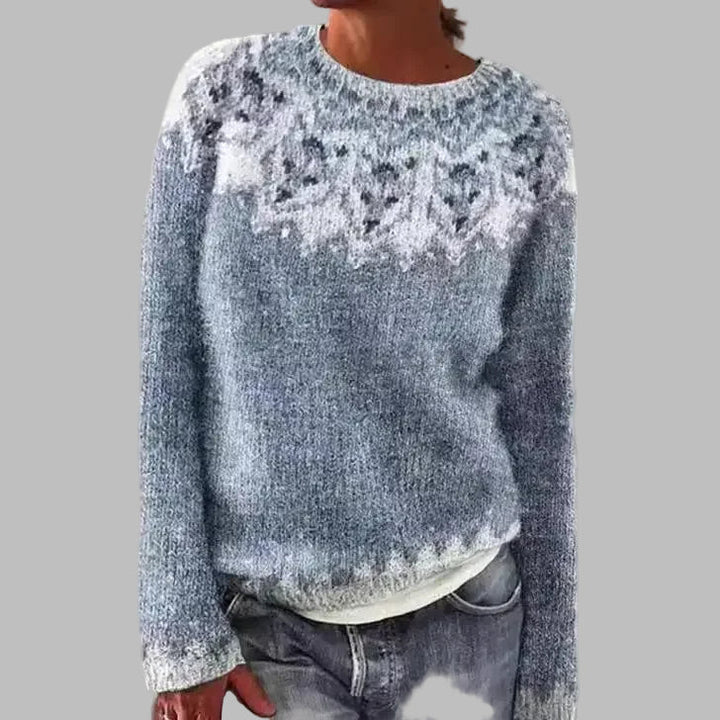Elyra | Strickpullover mit nordischem Muster