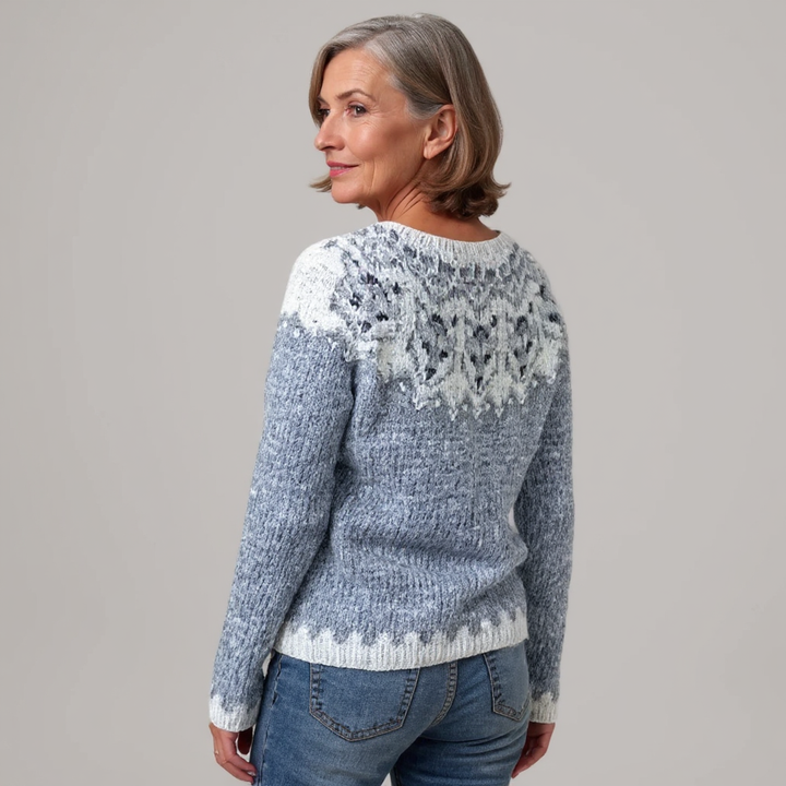 Elyra | Strickpullover mit nordischem Muster